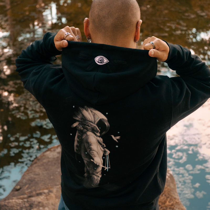 Hoodie Hummingbird Hunter White