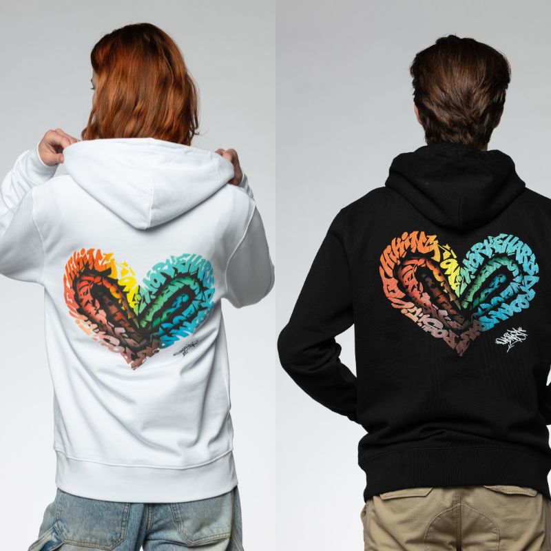 Chromatic Love White Hoodie