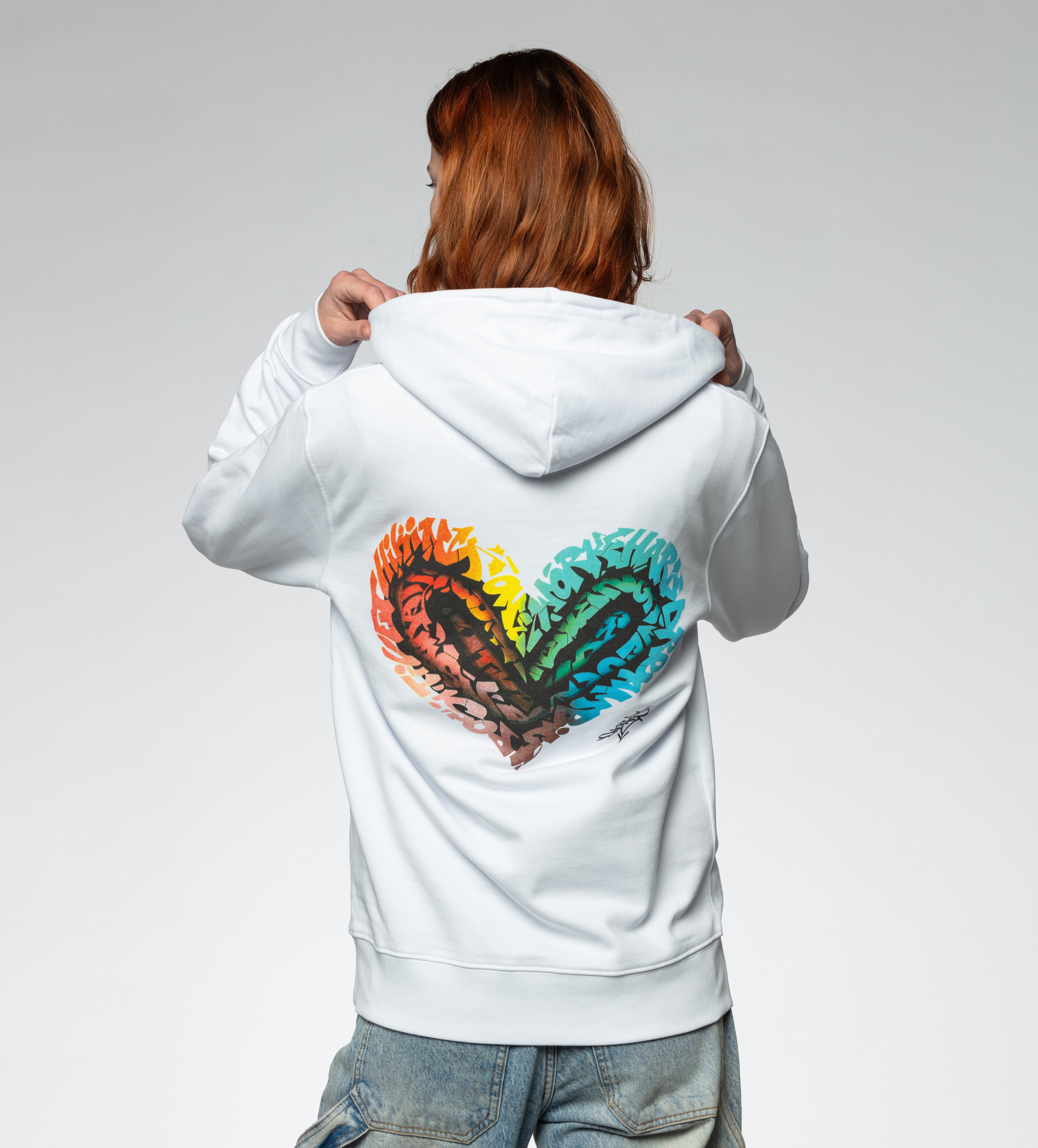 Chromatic Love White Hoodie