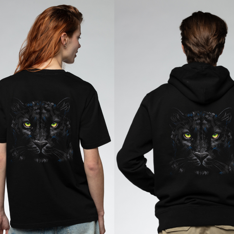 Shadow Gaze Black T-shirt