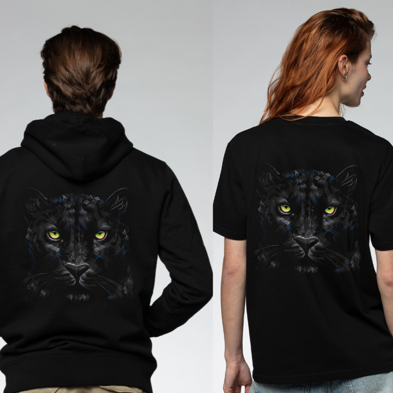 Shadow Gaze Black Hoodie
