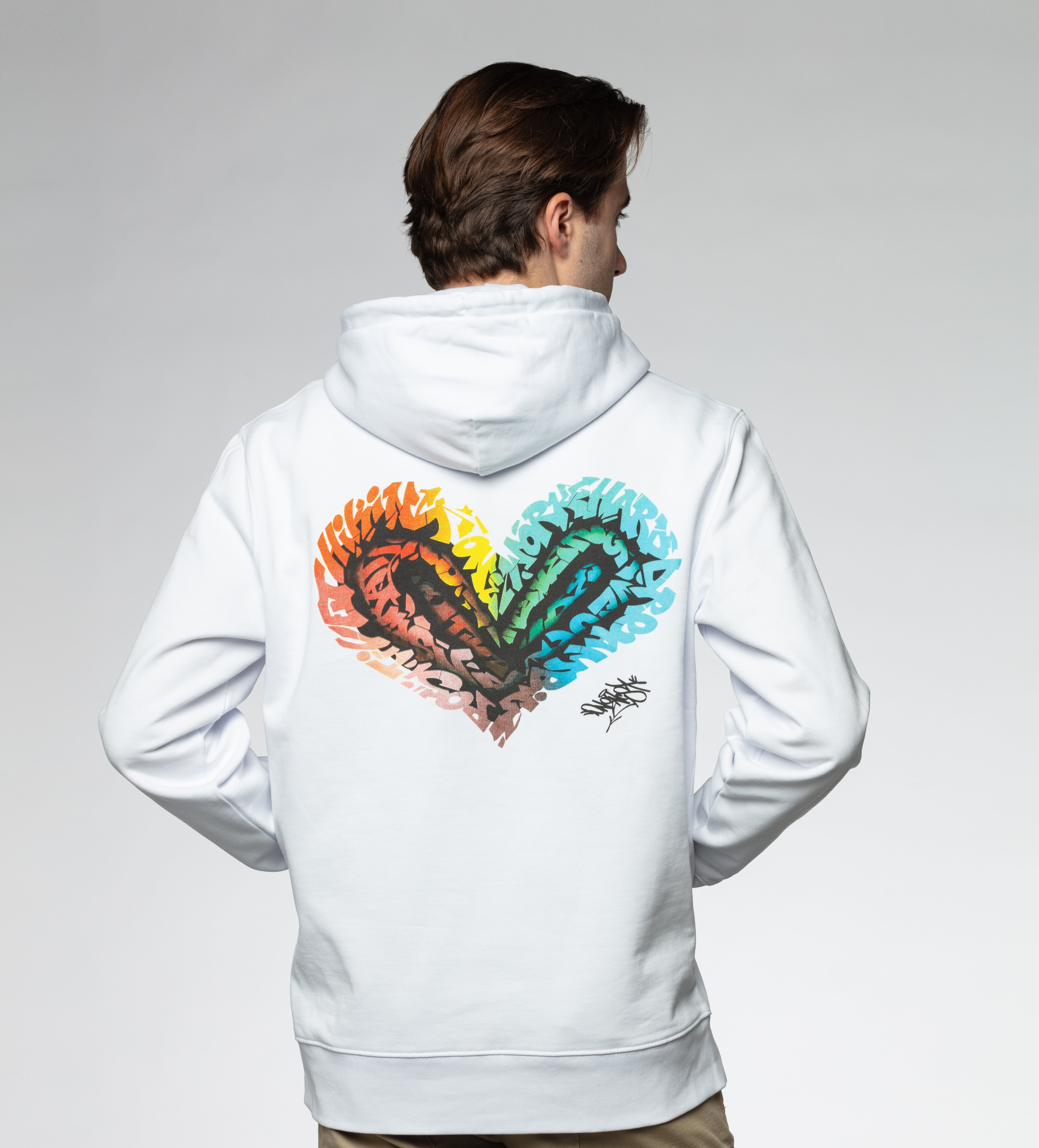 Chromatic Love White Hoodie