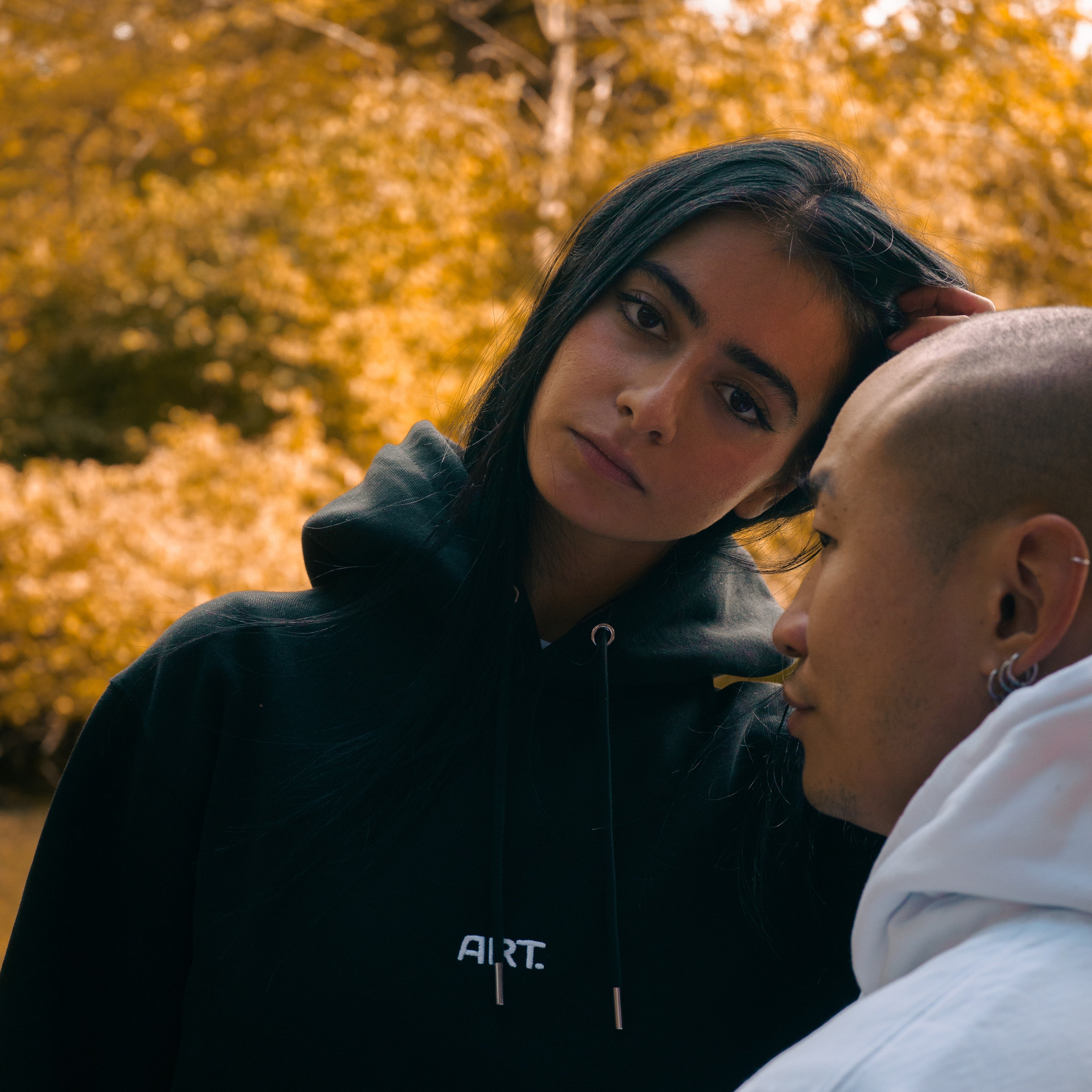 Shadow Gaze Black Hoodie