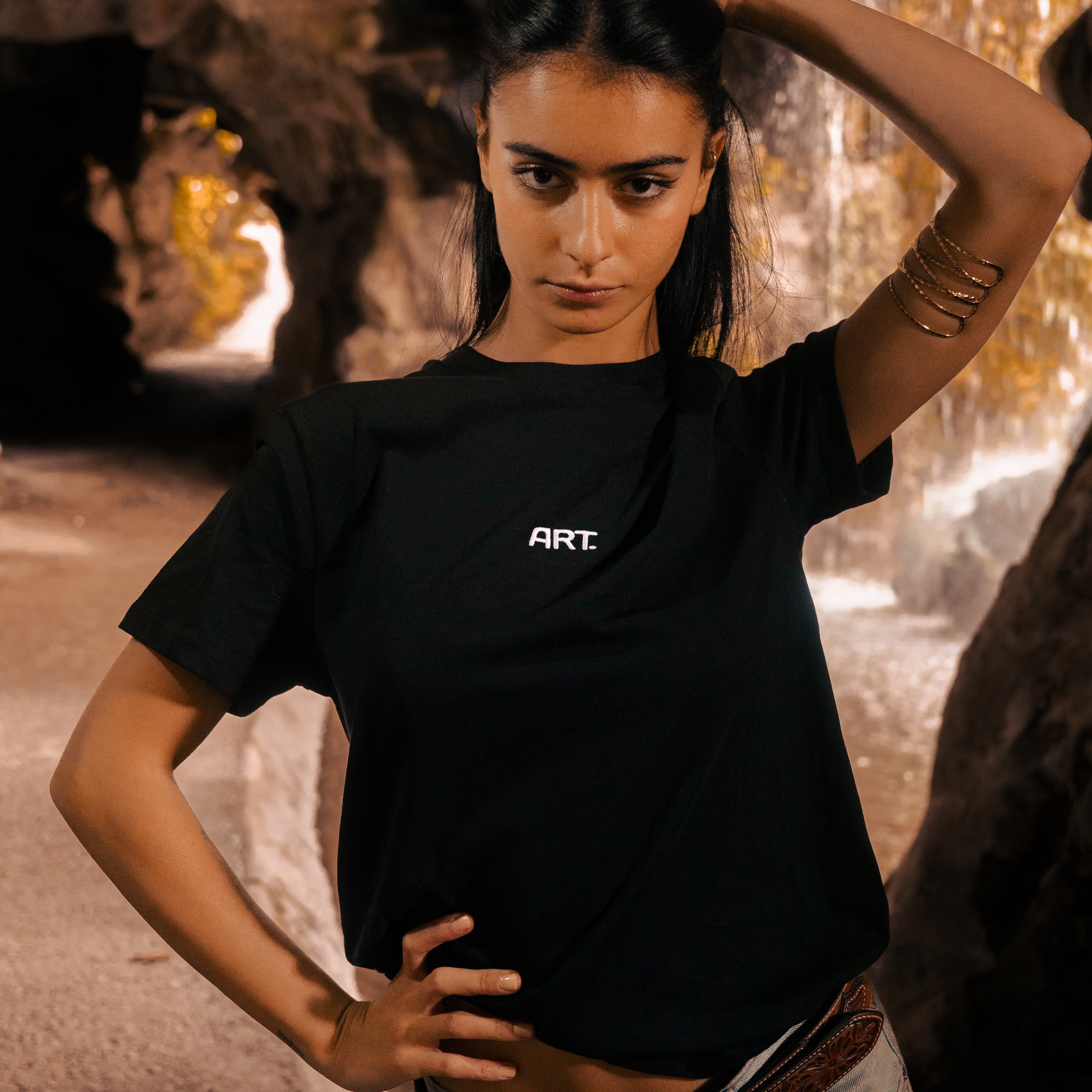 Shadow Gaze Black T-shirt