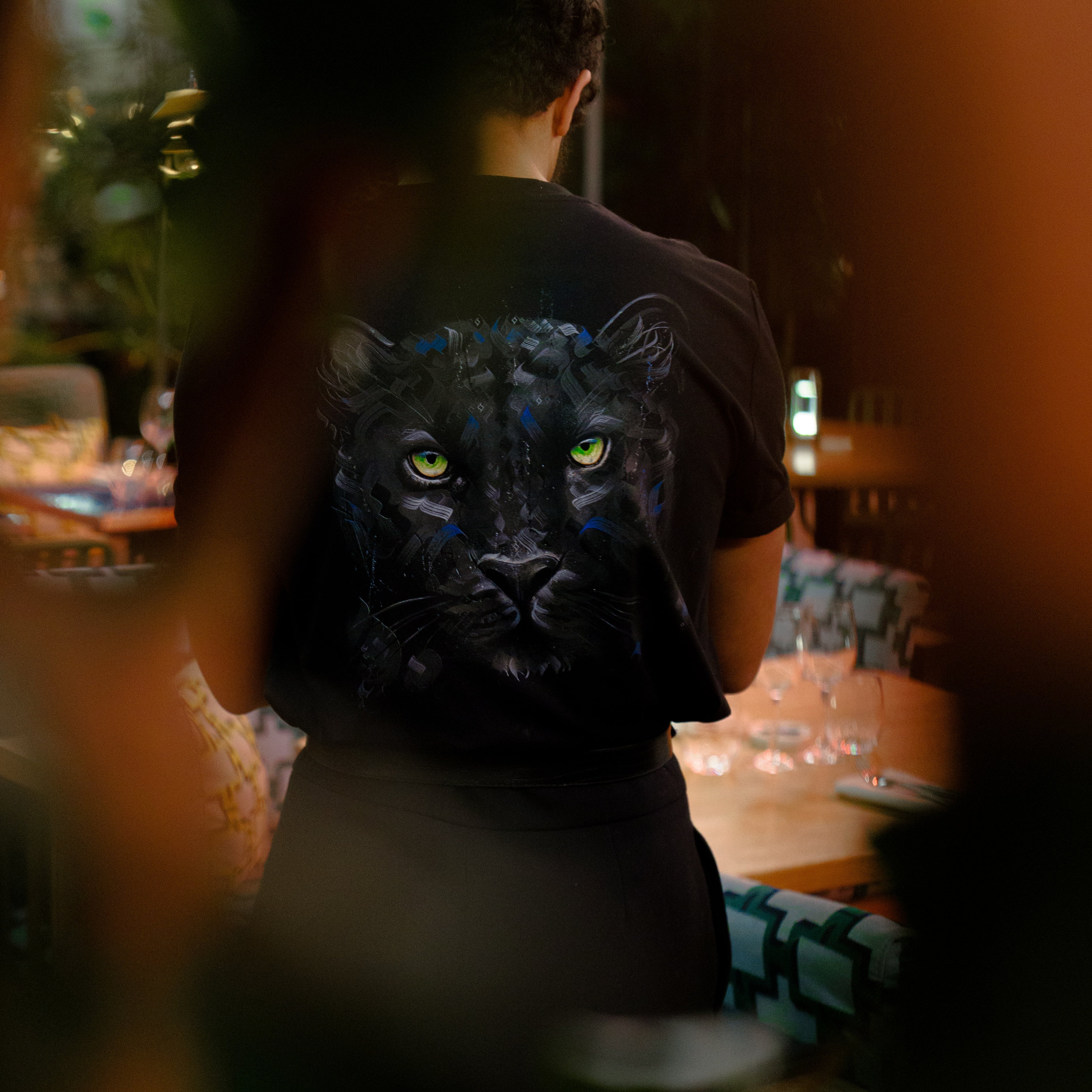 Shadow Gaze Black T-shirt