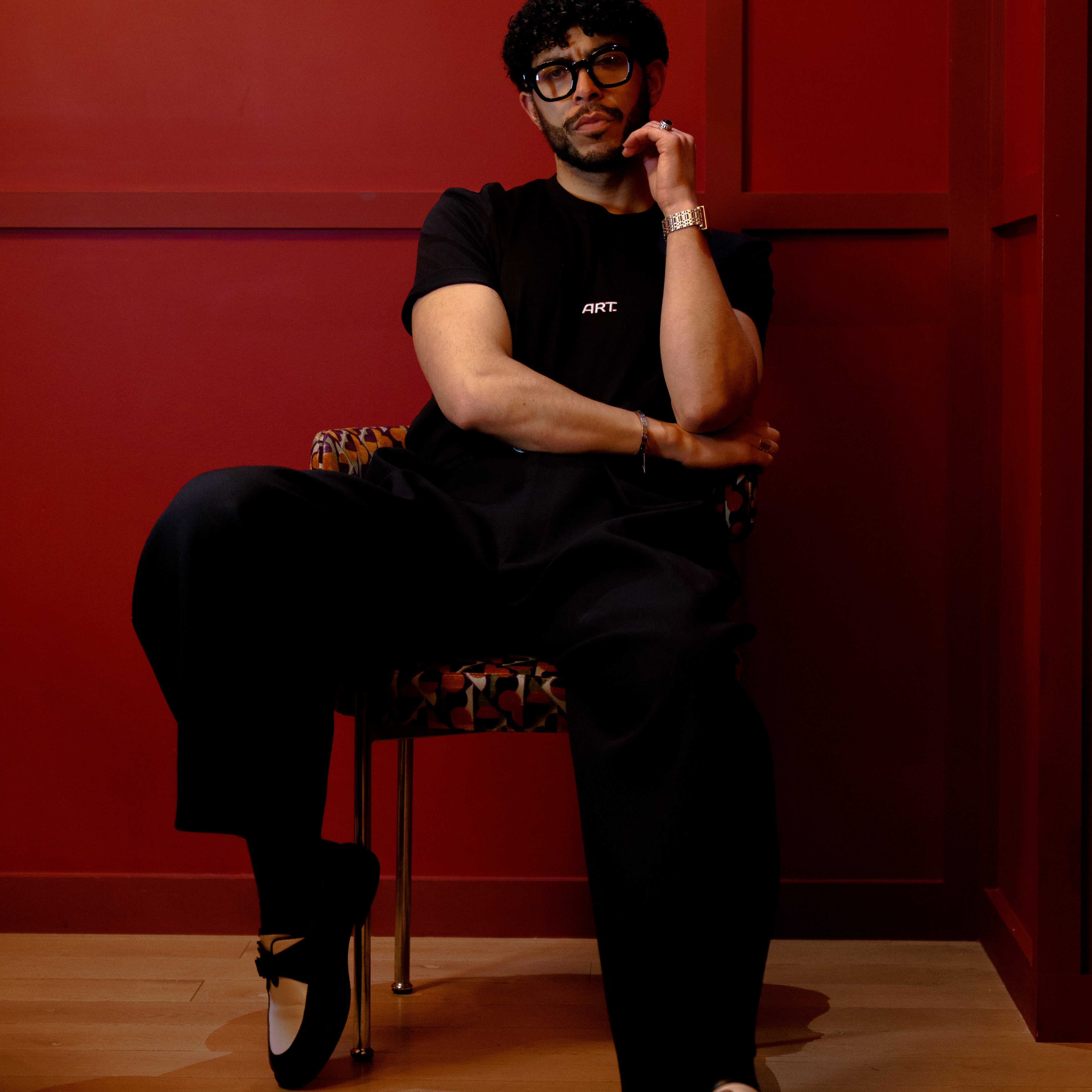 Shadow Gaze Black T-shirt