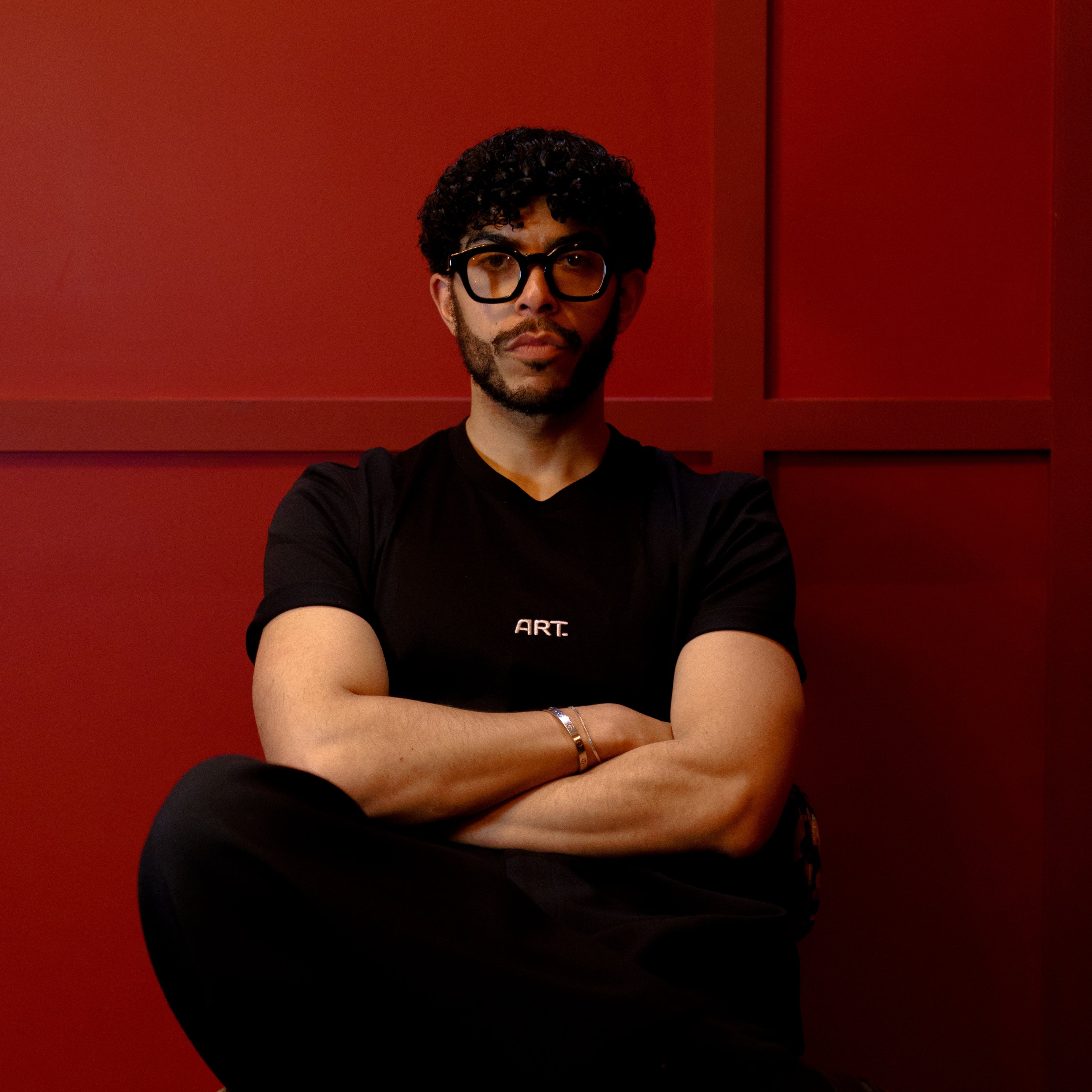 Shadow Gaze Black T-shirt