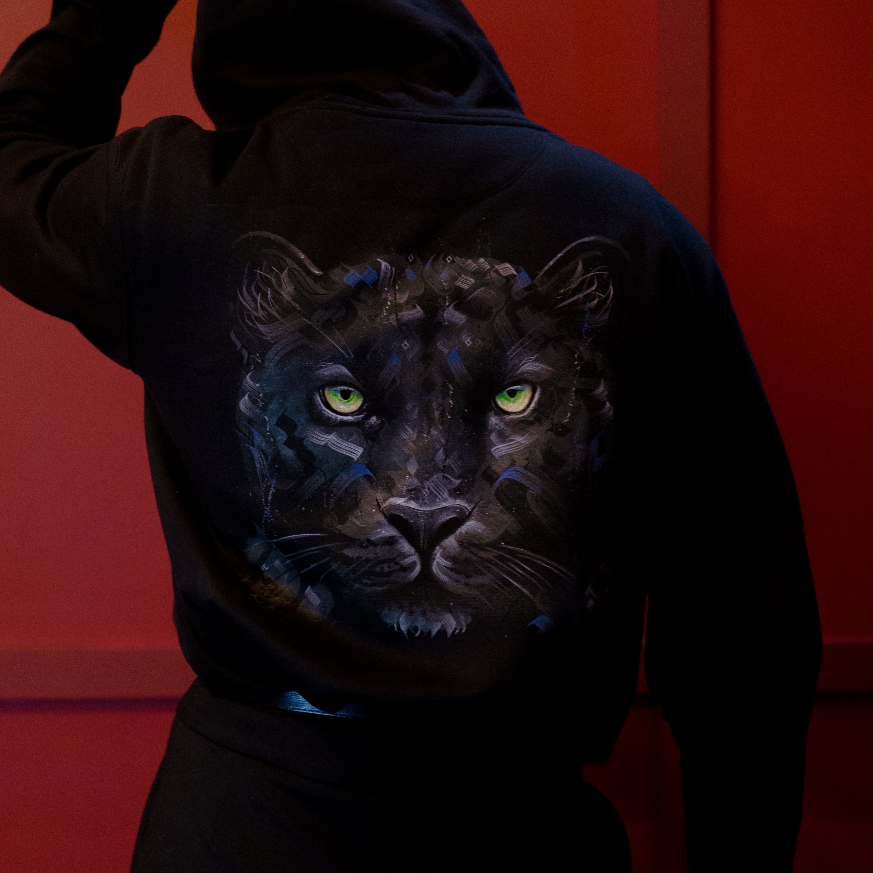 Shadow Gaze Black Hoodie