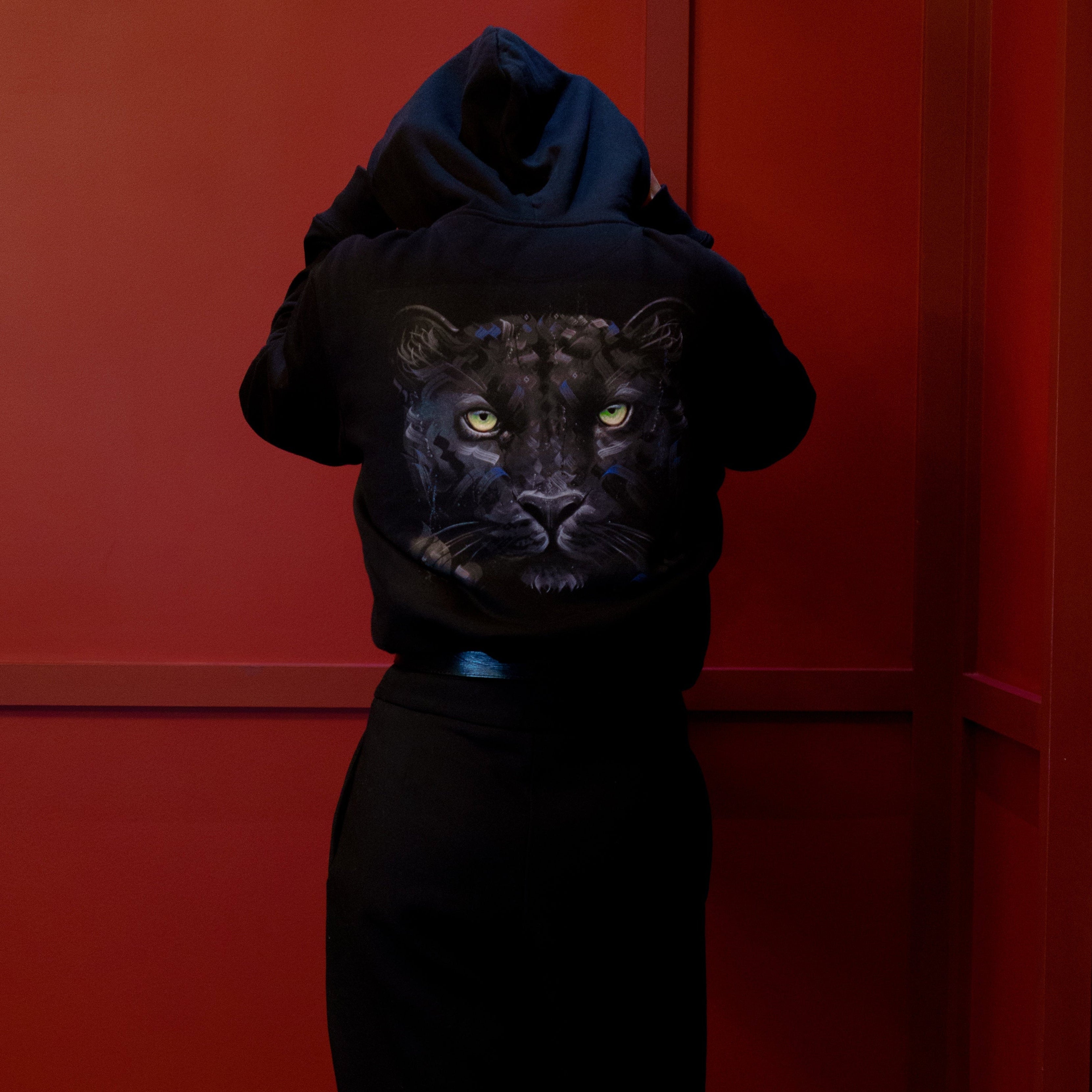 Shadow Gaze Black Hoodie