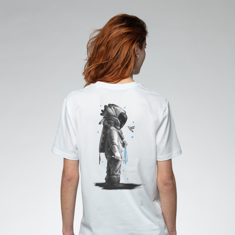 Tee-shirt Hummingbird Hunter White