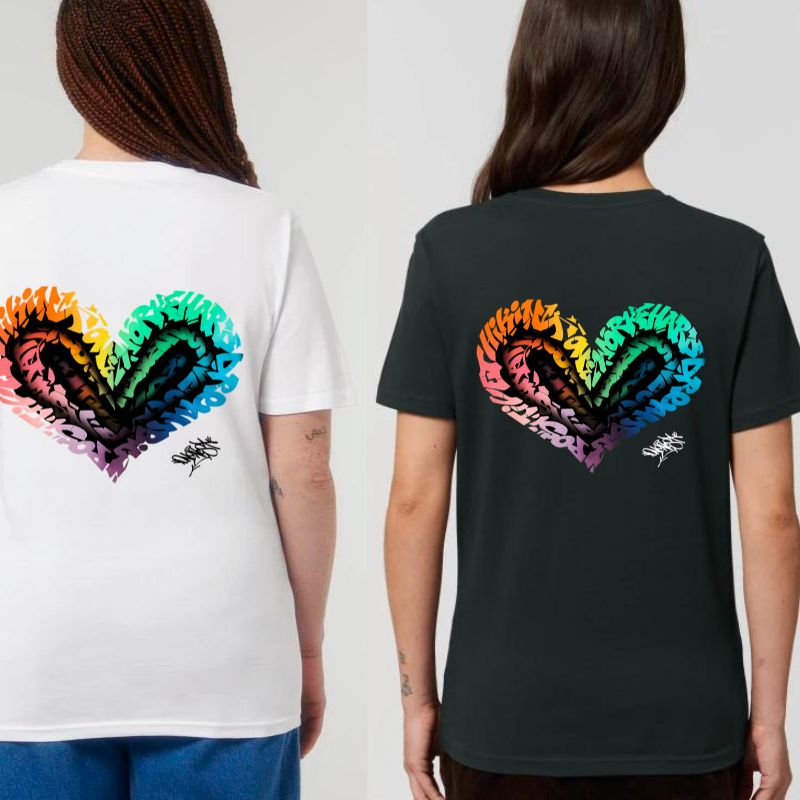 Tee-shirt Chromatic Love White