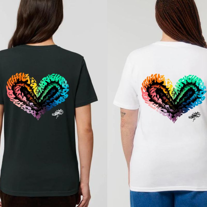 Tee-shirt Chromatic Love Black