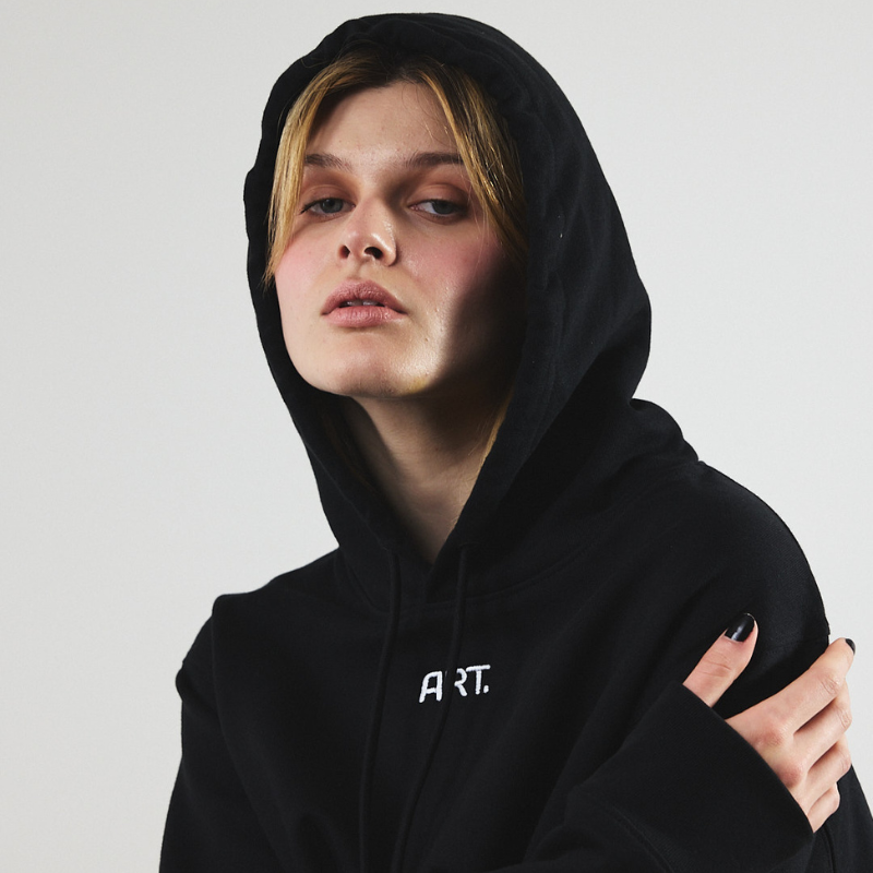Hoodie Just Smile Black