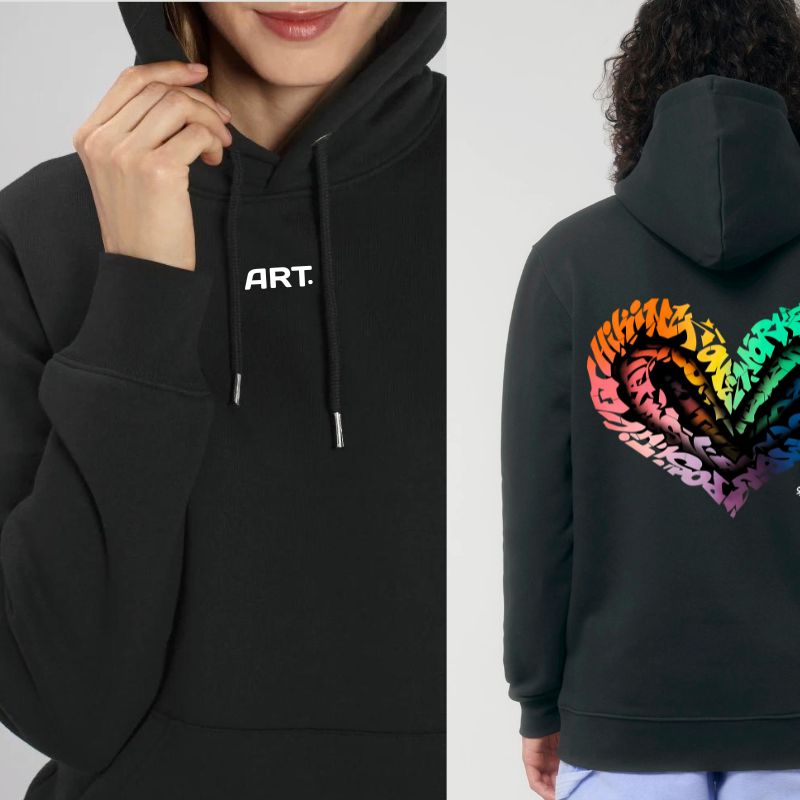 Hoodie Chromatic Love Black