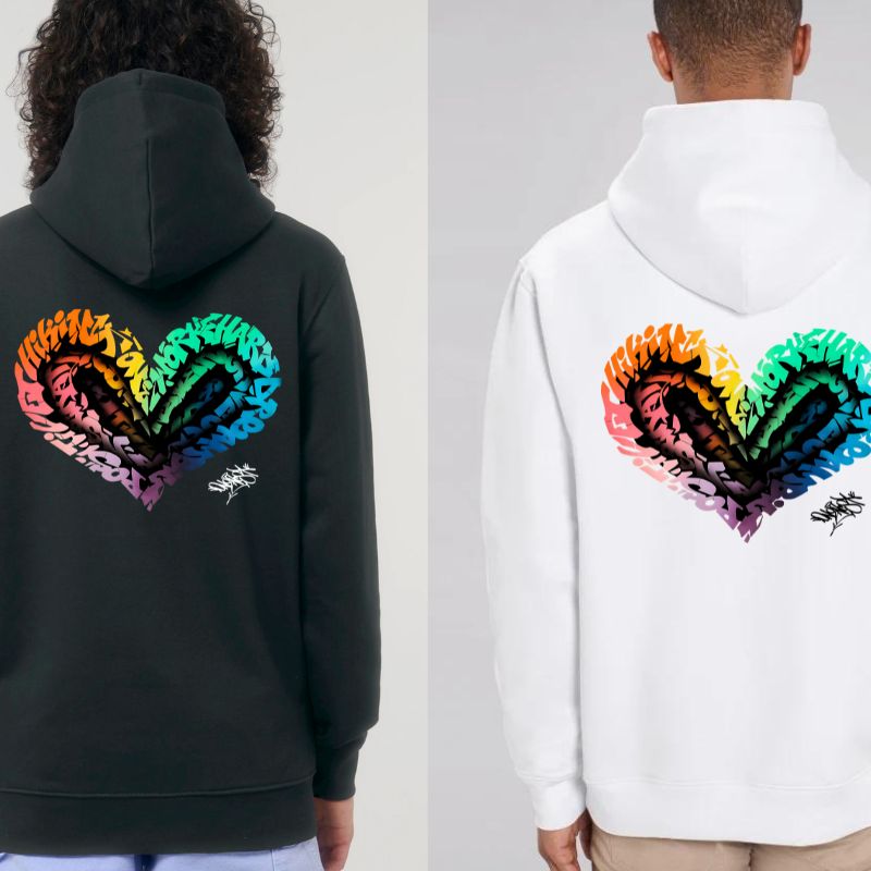 Hoodie Chromatic Love Black