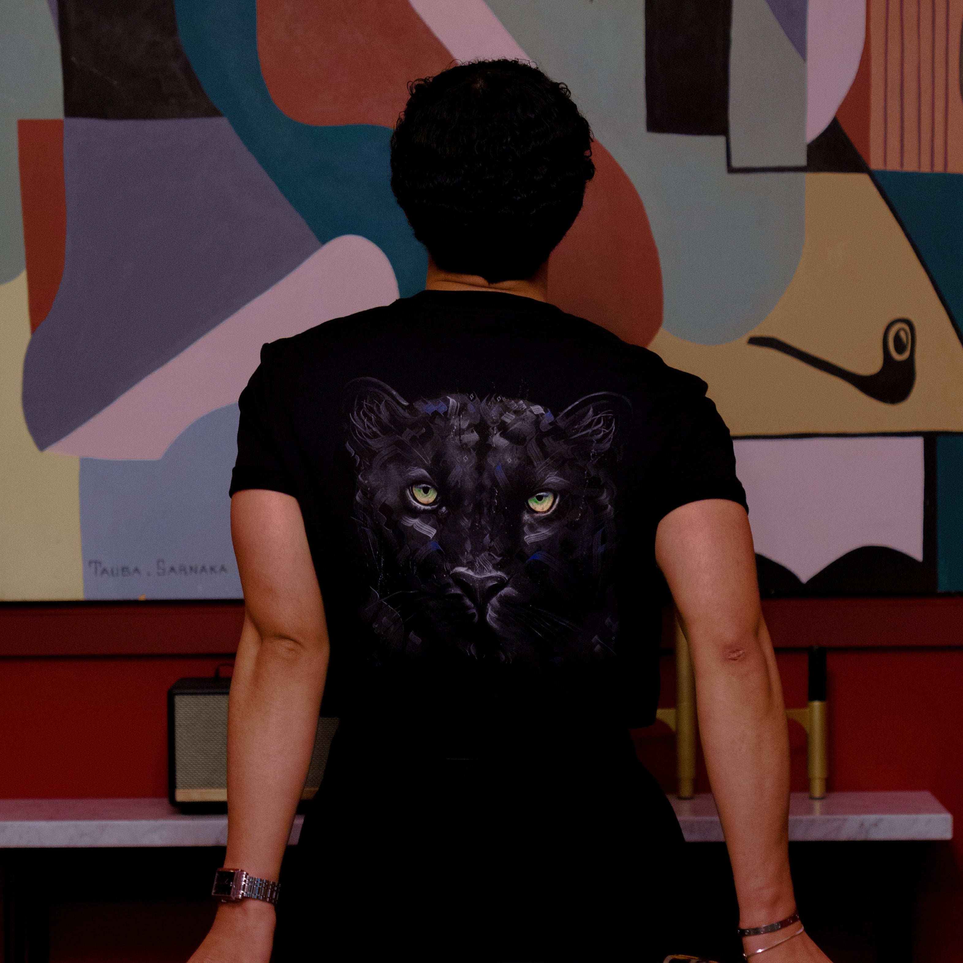 Shadow Gaze Black T-shirt