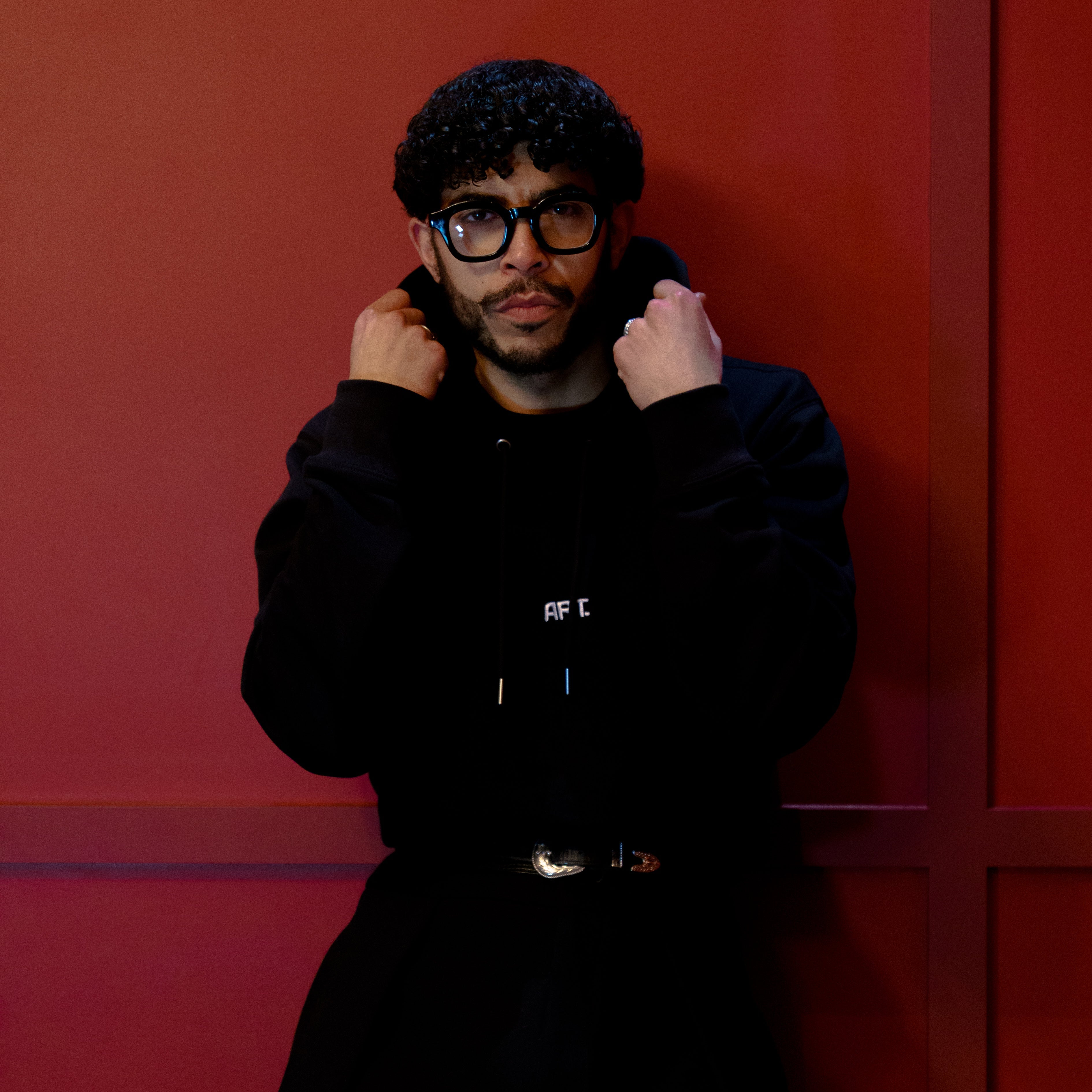 Shadow Gaze Black Hoodie